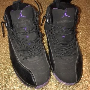 Black and purple Air Jordan 12 Retro